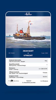 Assembly model 1/200 ship Jean Bart Jean Bart + Utrecht Utrecht Heller 85602