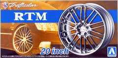 Prefab model 1/24 set of wheels Traffic Star RTM 20 inch Aoshima 05371, In stock