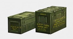 Prefab model 1/35 box set WWII British 25prd ammo box set BroncoAB3512