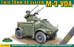 Сборная модель 1/72 бронеавтомобиля Panhard M3 VDA 20мм. зенитная система M-3 VDA Twin ACE 72465