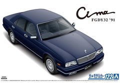 Сборная модель 1/24 автомобиля Nissan Cima Y32 Type III Limited L AV '91 Aoshima 05953
