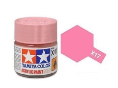 Акриловая краска X17 розовая (Pink) 10мл Tamiya 81517