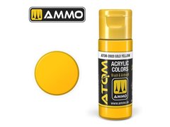 Acrylic paint ATOM Gold Yellow Ammo Mig 20020