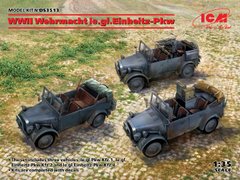 Assembled models 1/35 Light all-terrain vehicles of the Wehrmacht IISV (le.gl.Pkw Kfz.1, le.gl.Einheitz-Pkw Kfz.2, le.gl.E
