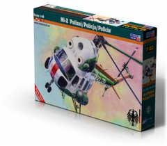 Сборная модель 1/48 вертолет Mi-2 "Polizei/Policja/Policie MisterCraft F153