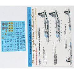 Decal 1/72 Digital Rooks: Su-25 Air Force of Ukraine, digital camouflage. Foxbot 72-056, In stock
