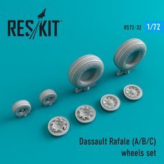 Scale Model Dassault Rafale Wheelset (A / B / C) (1/72) Reskit RS72-0032, Out of stock