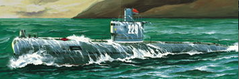 Збірна модель 1/144 підводний човен Chinesisches U-Boot Type 33 Trumpeter 5901