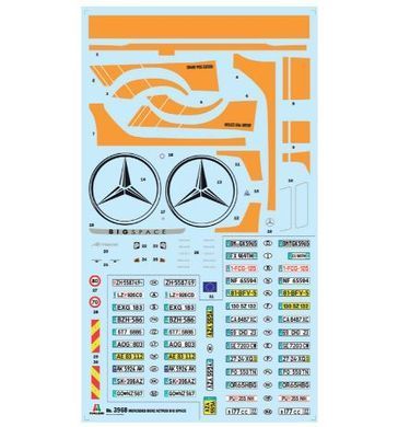 Сборная модель 1:24 грузовик MB Actros MP4 Big Space - Grand Prix Edition Italeri 3968