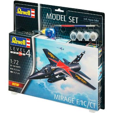 Стартовий набір 1/72 для моделізму літака Mirage F.1C Revell 64971