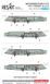 Scale model 1/72 NAVY suspension pods for F-4 "Phantom II" (B,J,N,S) (2 pcs.) Reskit RS72-0392, In stock