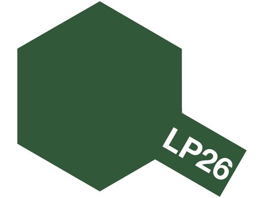Нитро-краска LP26 темно-зеленая (Dark Green JGSDF), 10 мл. Tamiya 82126