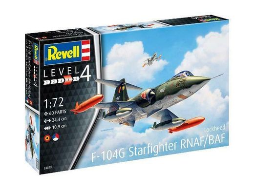 Збірна модель Літака Lockheed F-104G Starfighter RNAF / BAF Revell 03879 1:72