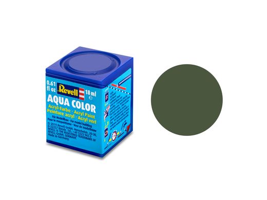 Акрилова фарба Бронзовий зелений, матовий, 18 мл. Aqua Color Revell 36165