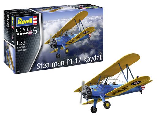 Сборная модель 1/32 самолет Stearman PT-17 Kaydet Revell 03837