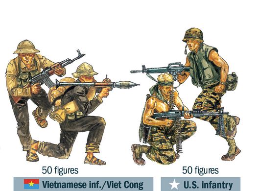 Набор Операция Серебряный штык - Вьетнамская война 1965 - Битва Italeri 6184