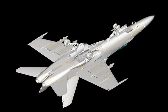 Сборная модель 1/48 истребитель штурмовик F/A-18A Hornet Bumblebee «Шершень» HobbyBoss 80320