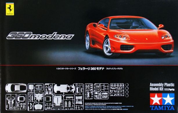 Збірна модель 1/24 автомобіль Ferrari 360 Modena Tamiya 24298