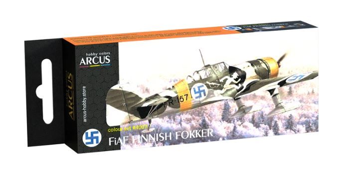 Набор эмалевых красок FiAF Finnish Fokker Arcus 4007