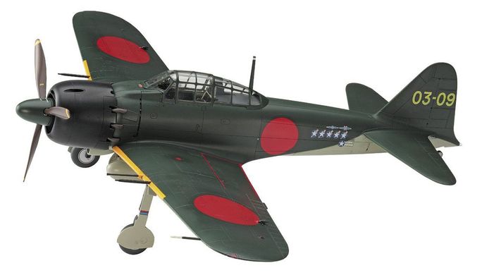 Зюирная модель 1/32 истребитель Mitsubishi A6M5c Zero Fighter "Zeke" Type 52 Hasegawa 08884