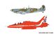 Старовой набор для моделизма Supermarine Spitfire & RAF Red Arrows Hawk - Gift Set Airfix 50187
