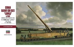 Збірна модель 1/72 гармата Railway Gun K5 (E) "Leopold" w/Figure Hasegawa 31258