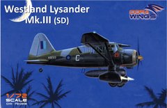 Збірна модель 1/72 літак Westland Lysander Mk.III (SD) DW 72023