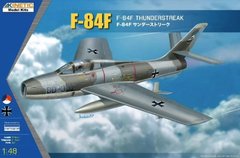 Сборная модель 1/48 самолет F-84F Thunderstreak Kinetic 48068