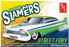 Сборная модель 1/25 автомобиль Snapfast 1958 Plymouth "Street Fury" Slammers AMT01226