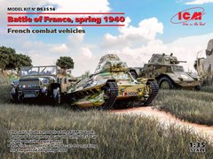 Збірні моделі 1/35 Битва за Францію, весна 1940. Французька бойова техніка (Panhard 178 AMD-35, FCM 36, Laffly V15T) (Panhard 178 AMD-35, FCM 36, Laf