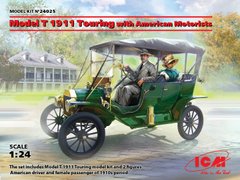Сборная модель 1/24 Model T 1911 Touring с американскими автолюбителями ICM 24025