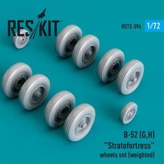 1/72 Scale Model B-52 (G,H) "Stratofortress" Wheelset (Weighted) Reskit RS72-0396, In stock