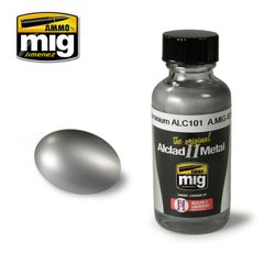 Алкідна фарба металік Aluminium (Алюміній) Ammo Mig 8201