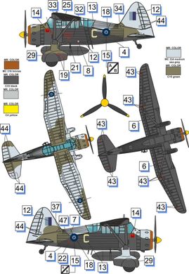 Збірна модель 1/72 літак Westland Lysander Mk.III (SD) DW 72023