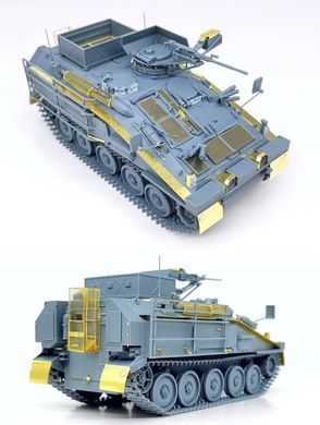 Збірна модель 1:35 бронетранспортер Ukrainian FV103 CVR (T) Spartan APC with HMG Gun Turret Gecko Models 35GM0056