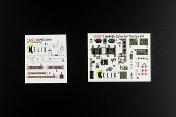 Интерьерные 3D наклейки 1/32 для набора A6M2B Zeke Tamiya Kelik K32017