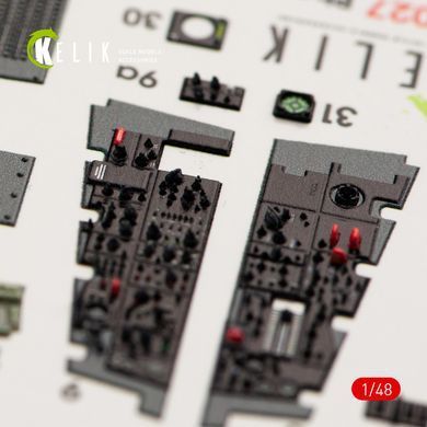 F-4B Interior 3D Stickers for Tamiya Kit (1/48) Kelik K48027