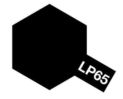 Нітро фарба LP65 Гума Чорна (Rubber Black) 10 мл. Tamiya 82165