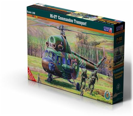 Збірна модель 1/48 гелікоптер Mi-2T "Commandos Transport" MisterCraft F152