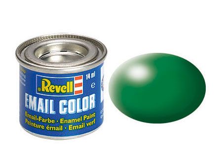 Эмалевая краска Revell #364 Шелковый матовый зеленый лист RAL 6001 (Silk Matt Leaf Green) Revell 32364