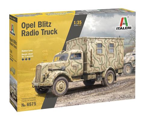 Збірна модель 1/35 військової вантажівки Opel Blitz Radio Truck Italeri 6575