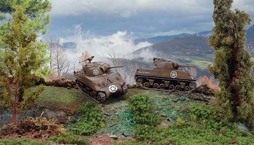 Збірна модель 1/72 найвідоміший танк Шерман комплект з двух моделей Italeri 7518