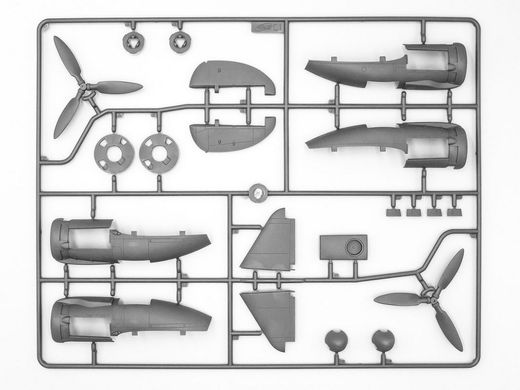 Assembled model 1/48 Ju 88P-1 "Tank Destroyer" attack aircraft ICM 48228