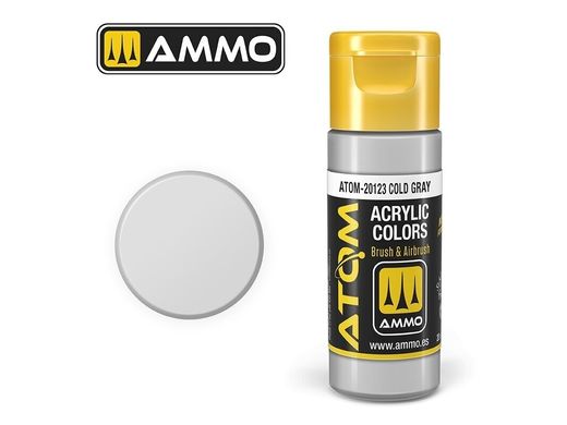 Акриловая краска ATOM Cold Gray Ammo Mig 20123