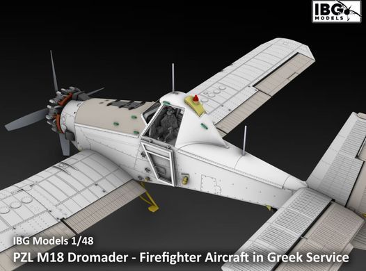 Збірна модель 1:48 літак PZL M18 Dromader - Firefighter Aircraft in Greek Service IBG 48004