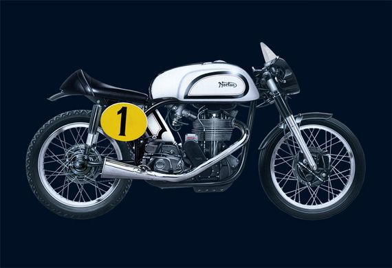 Збірна модель 1/9 мотоцикл Norton MANX 500cc 1951 Italeri 4602