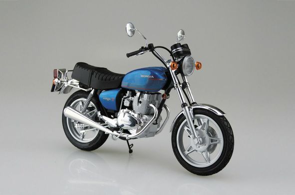 Збірна модель 1/12 мотоцикл Honda Hawk II CB400T 1977 Aoshima 06265