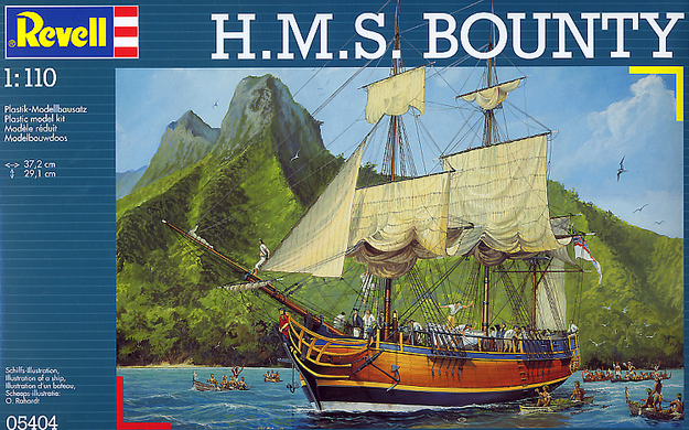 Сборная модель корабля H.M.S. Bounty Revell 05404 1:110