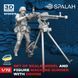 Set of scale model and figure 1:72 machine gunner with DShKM machine gun SPALAH 30572