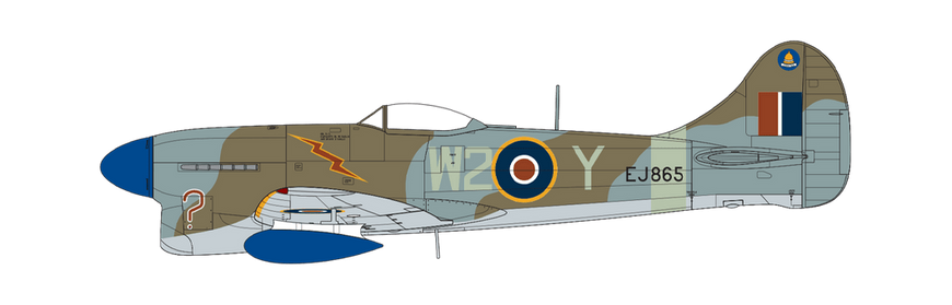 Збірна модель 1/72 літак Hawker Tempest Mk.V Post War після війни Airfix A02110